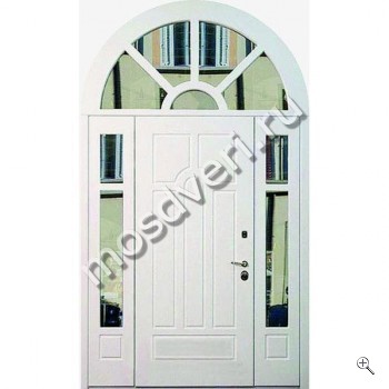 Входная арочная дверь с зеркалом ВДА-1172 - купить от производителя Мосдвери Входная арочная дверь с зеркалом ВДА-1172