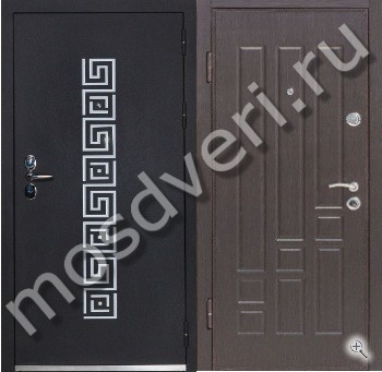 Квартирная дверь с утеплением отделка порошок+МДФ - купить от производителя Мосдвери Квартирная дверь с утеплением отделка порошок+МДФ